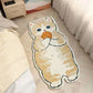 Faux Cashmere Cute Cartoon Pet Carpet Home Bedroom Bedside Decorative Floor Mat Anti-slip Dirty Resistant Machine Washable Rug