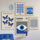Classic Abstract Wall Art Blue Evil Eye Picasso Bauhaus HD Canvas Print Poster Home Living Room Bedroom Decorative Painting