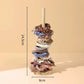 Bamboo Paper Towel Holder Wooden Dispenser Round Countertop Stand Kitchen Bathroom Organization Jewelry Accessories Storage Rack