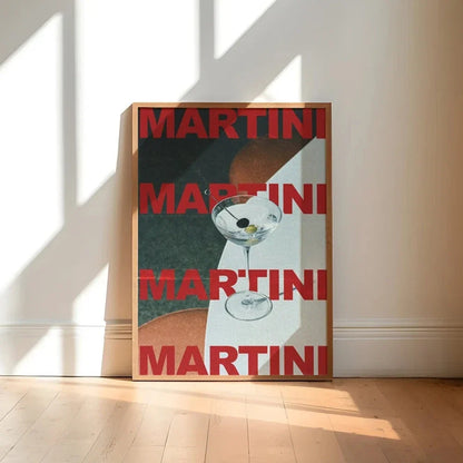 Modern Retro Martini Cocktail Alcohol Minimalist Wall Art Canvas Trendy Painting Posters For Living Room Home Decor