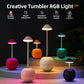 LED Touch Desk Lamp with Remote Control Adjustable Height Desk Light RGB Light Suitable for Living Room Bedroom Bedside Lamp