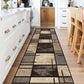 VIKAMA Simple Check Pattern Floor Mat For Kitchen, Corridor, Long Floor Pad, Anti-Slip And Easy To Clean Home Decoration