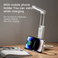 Folding LED Desk Lamp with 3 Speed Dimming Eye Protection USB Charging Book Light with Flashlight And Phone Holder Function