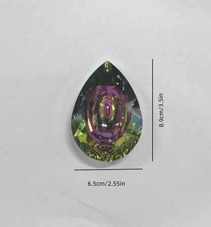 Large Crystal Rainbow Prism Pendant Sun Catcher Hanging Decor with Light Refraction Wedding Decor Home Wedding Party Decoration
