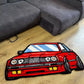 VIKAMA Japanese Shaped Trend Car Carpet Bedroom Living Room Carpet Children's Room Bedside Decorative Cushion