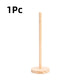 Bamboo Paper Towel Holder Wooden Dispenser Round Countertop Stand Kitchen Bathroom Organization Jewelry Accessories Storage Rack