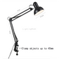 LED Eye Protection Table Lamp Long Arm Folding Clip Lamp Learning Nail Art Embroidery Shooting Work Fill Light Desk Lamp