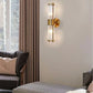 Modern Creative Simple LED European Crystal Wall Lamp Living Room Study Bedroom Bedside Decorative Lighting Lamps