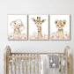Nordic Modern pink Cute Animal Elephant Giraffe Cat Prints Canvas Painting Poster For Living Room Play Room Kids Room Home Decor