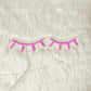 Pink Eyelash Led Neon Sign, Suitable For Eyelash Room Decor, Art Wall Lamp In Dressing Room And Beauty Salon, Powered By Usb.