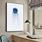 Retro Sea Animal Cyanea Jellyfish Squid Shark Minimalist A Poster HD Posters Home Room Bar Cafe Decor Art Wall Painting Picture
