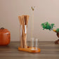 Glass Incense Holder for Sticks Anti-Ash Flying Incense Burne with Metal Clip and Incense Storage for Yoga Home Decor