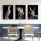Nordic Simple Wall Art Black Ancient Greek Gods Sculpture David Statue Canvas Print Poster Home Living Room Bedroom Decoration