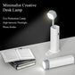 Folding LED Desk Lamp with 3 Speed Dimming Eye Protection USB Charging Book Light with Flashlight And Phone Holder Function