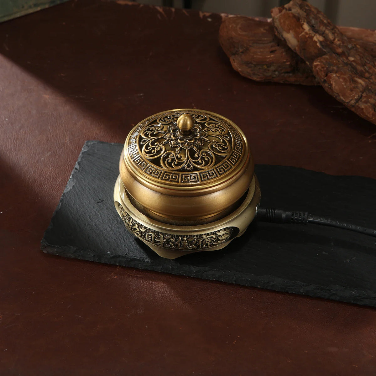 220V Electronic Incense Burner Ceramic Essential Oil Burner Timing Adjustable Temperature Sandalwood Agarwood Incense Burner