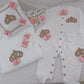 5pcs Baby Girl Outfits Set Welcome Home Hosptial Infant Receiving Blanket Pillow Bed Hat Mittens Romper Set