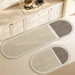 VIKAMA1/2PCS Japanese Simple Wind Diatom Mud Mat Absorbent Quick Drying Long Kitchen Mat Toilet Bathroom Non-Slip Foot Mat