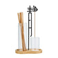 Chinese Jing Incense Holder Anti-Ash Flying Incense Burner with Glass Ash Catcher and Incense Sticks Organizer Home Decor