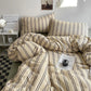Stripe Bedding Comforter Set with Pillowcase bed sheet Single Full Size Bed Linen Duvet Cover Set Queen/King Double Single Bed