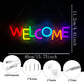 Welcome Neon Sign, Commercial Wall Lamp Usb Powered, Very Suitable For Restaurants, Salons, Bars, Coffee Shops, Shops Decor.