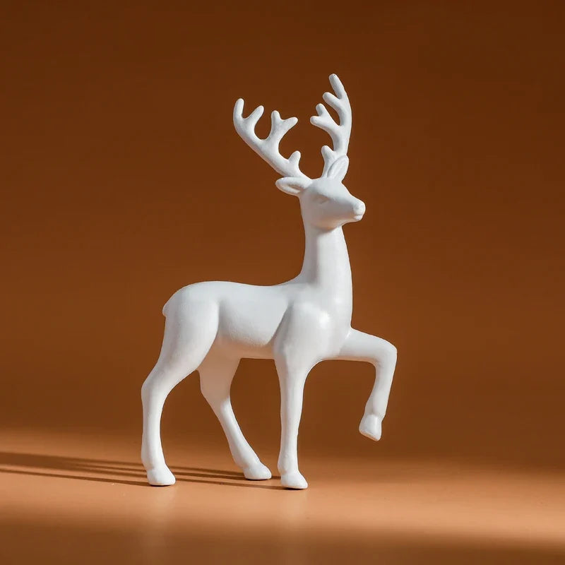 Mother Deer Cute Fawn Figurine Kids Room Decor