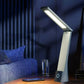 LED Folding Desk Lamp Touch 3 Color Dimming Charging and Pluging Eye Protection Learning Table Lamp Bedroom Bedside Night Light