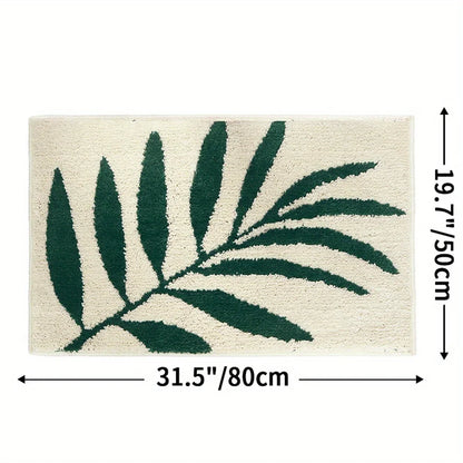 Green Leaf Soft Absorbent Floor Mat