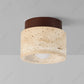 New European LED Yellow Cave Ceiling Lamp Cream Wind Corridor Porch Living Room Balcony Bedroom Lighting