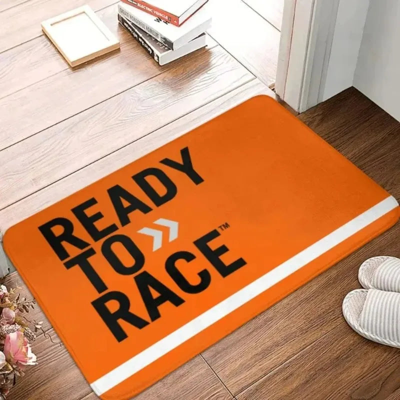 Ready To Race Front Floor Door Entrance Mat Indoor Motorcycle Rider Bath Kitchen Doormat Balcony Doormat Rug Toilet Footpad