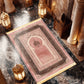 VIKAMA Islamic Prayer Mat, Anti-Slip And Soft With Fringed Edges Prayer Mat, For Ramadan, Hajj, And Asr Prayers Of Muslims