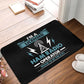 Licensed Ham Retro Radio Operator Doormat Anti-Slip Kitchen Bath Mat Living Room Door Mat Floor Entrance Carpet Rug Doormat