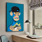 Funky Funny Animal Monkey With A Hat Fashion Bored APE A Poster HD Posters Home Room Bar Cafe Decor Art Wall Painting Picture