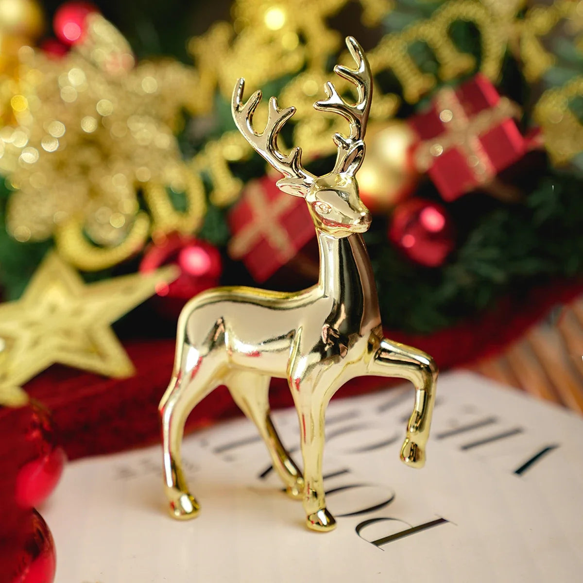 Mother Deer Cute Fawn Figurine Kids Room Decor