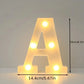 1PC LED Alphabet&Number Lights For Home,Wedding,Proposal,Birthday,Party,Photo Prop, Battery Powered White Decorative Night Light