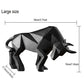 Nordic Modern Simple Resin Bull Ornaments Creative Home Decoration Crafts Indoor Study Office Cow Statue Animal Figurine