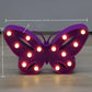 1PC Creative LED Shaped Lamp Indoor Battery Powered Wall Light,Decoration Night Light For Bedroom Table Beach Party&Photography