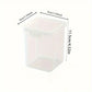 1Pc Stackable Transparent Hair Accessory Storage Box with Snap Lid - Dustproof, Waterproof, Plastic Organizer for Jewelry