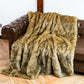 LUX Heavy Faux Fur Throw Blanket