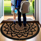 VIKAMA American-Style Floral Pattern Floor Mat, Non-Slip And Dirt-Proof, Home Decor Carpet In The Entrance, Bathroom And Kitchen