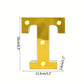 1PC 16cm Golden Numbers&English Led Letter Lights,Battery Powered Decoration Light For Festive,Proposal,Birthday,Wedding,Party