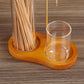 Glass Incense Holder for Sticks Anti-Ash Flying Incense Burne with Metal Clip and Incense Storage for Yoga Home Decor