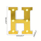 1PC 16cm Golden Numbers&English Led Letter Lights,Battery Powered Decoration Light For Festive,Proposal,Birthday,Wedding,Party