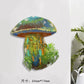 Simulated Plant Mushroom Magnetic Refrigerator Sticker Creative Gift Simulated Leaf Flat Refrigerator Sticker Home Decoration