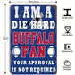 Buffalo Bills Metal Sign, Football Fan Cave Man Decor, Sports Bar Office Man Cave Wall Plaque