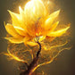 Classic Abstract Wall Art Luxury Lucky Golden Money Tree HD Canvas Print Poster Home Living Room Bedroom Decorative Painting