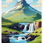 ICELAND Traveling Poster Iceland Reykjavík Kirkjufell Skaftafell Falls Landscape Canvas Painting Wall Pictures Traveling Decor
