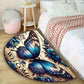 VIKAMA Butterfly Pattern Welcome Door Mat Semi-Circular Anti-Slip Entrance Mat Kitchen And Bedroom Carpet Home Decoration