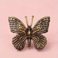 Home Decor Elegant Solid Brass Butterfly Statue - Versatile Indoor/Outdoor Decor for Home, Office, and Living Spaces