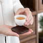 Vintage Ebony Coaster Wooden Heat Insulation Cup Pad Drink Cup Coaster for Tea Coffe Milk Kitchen Supplies