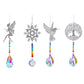 Animal metal sheet butterfly pendant crystal ball prism sun catcher DIY hanging decoration window decoration garden sun catcher